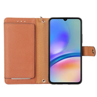 For Samsung Galaxy A06 Case RFID Blocking Zipper Pocket Leather Wallet Phone Cover
