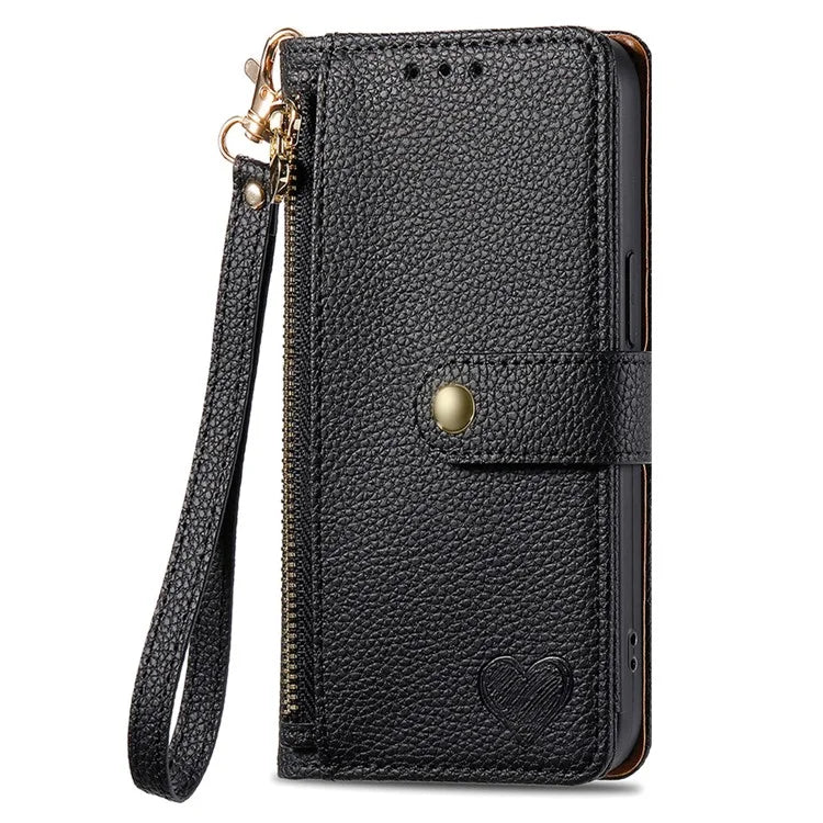 For Samsung Galaxy A06 Case RFID Blocking Zipper Pocket Leather Wallet Phone Cover