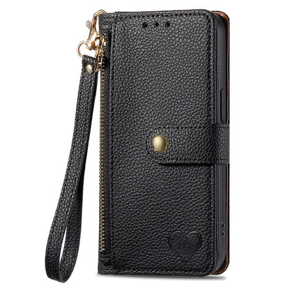 For Samsung Galaxy A06 Case RFID Blocking Zipper Pocket Leather Wallet Phone Cover