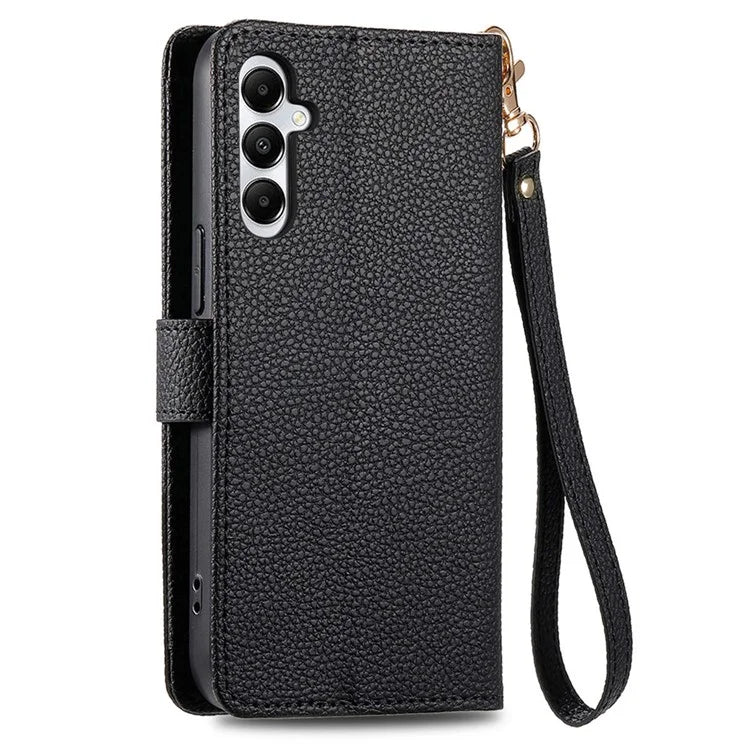 For Samsung Galaxy A06 Case RFID Blocking Zipper Pocket Leather Wallet Phone Cover