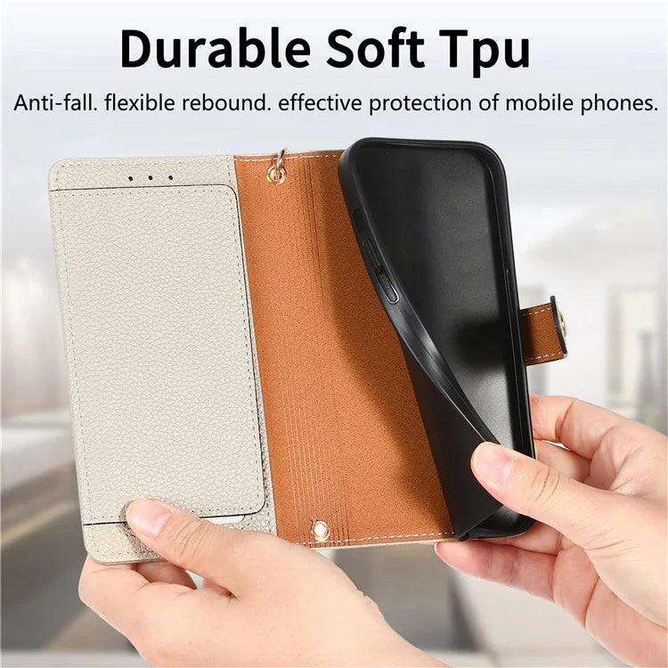 For Samsung Galaxy A06 Case RFID Blocking Zipper Pocket Leather Wallet Phone Cover