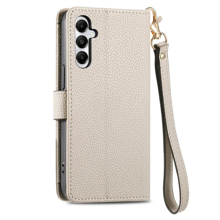 For Samsung Galaxy A06 Case RFID Blocking Zipper Pocket Leather Wallet Phone Cover