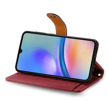 For Samsung Galaxy A06 Case RFID Blocking Zipper Pocket Leather Wallet Phone Cover