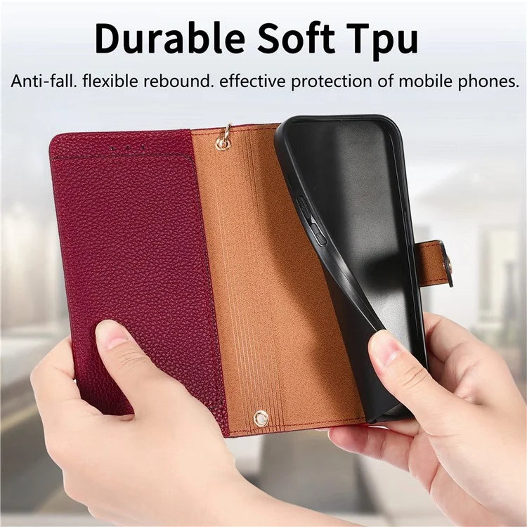 For Samsung Galaxy A06 Case RFID Blocking Zipper Pocket Leather Wallet Phone Cover
