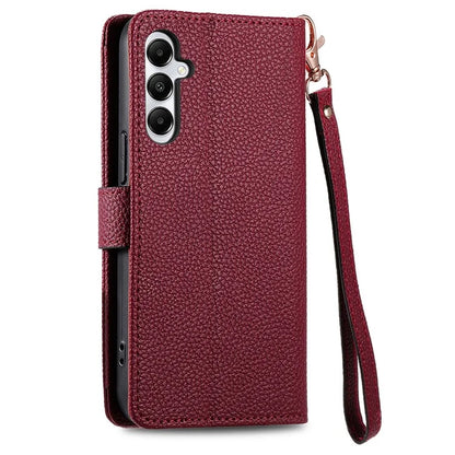 For Samsung Galaxy A06 Case RFID Blocking Zipper Pocket Leather Wallet Phone Cover