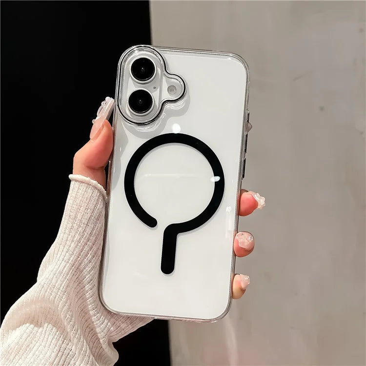 For iPhone 16 Plus Case Compatible with MagSafe Protective TPU+PC Phone Cover