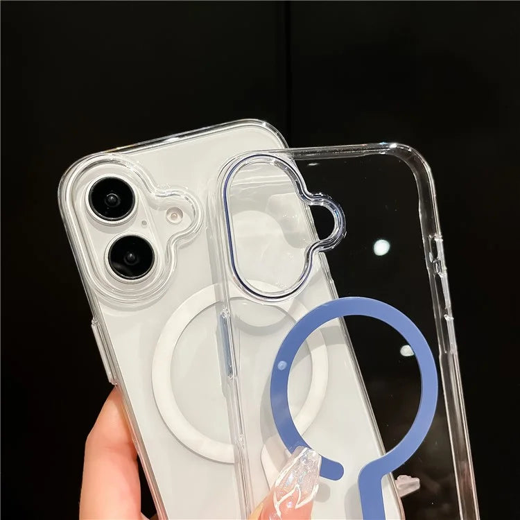 For iPhone 16 Plus Case Compatible with MagSafe Protective TPU+PC Phone Cover