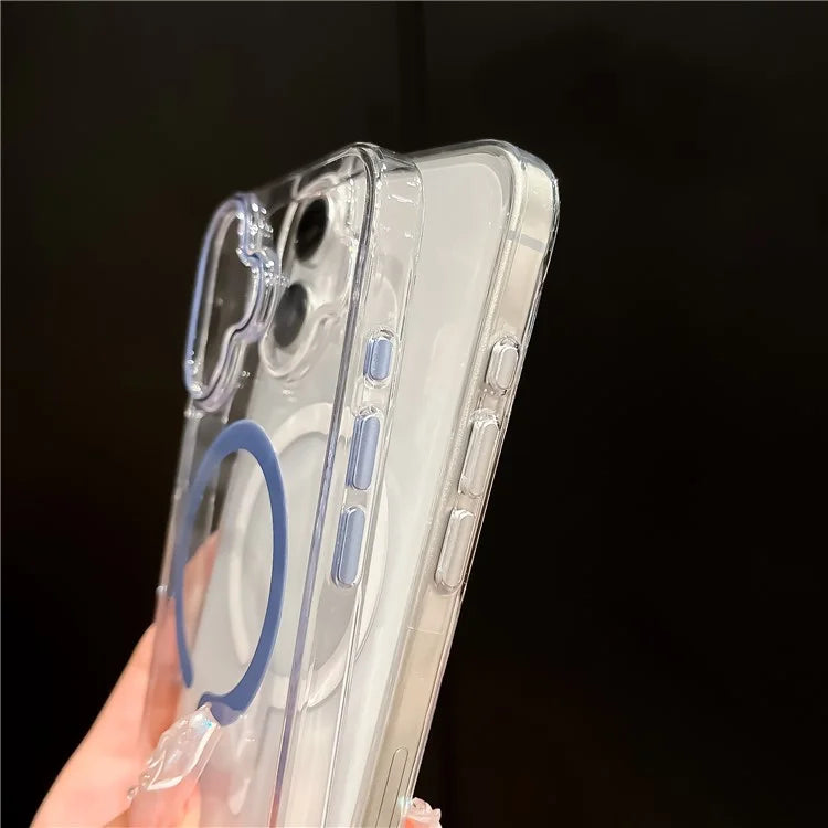 For iPhone 16 Plus Case Compatible with MagSafe Protective TPU+PC Phone Cover