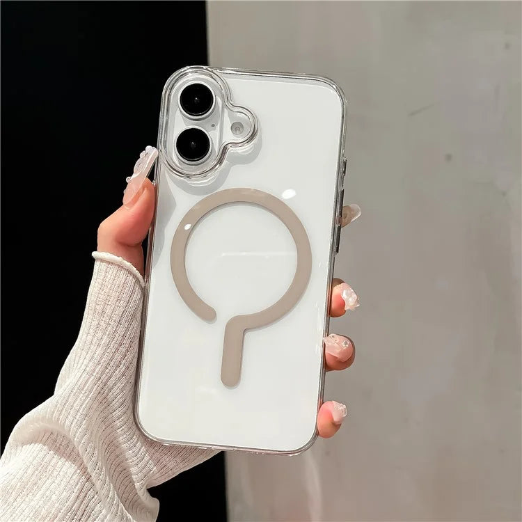 For iPhone 16 Plus Case Compatible with MagSafe Protective TPU+PC Phone Cover
