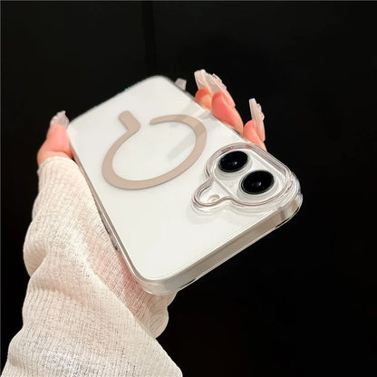 For iPhone 16 Plus Case Compatible with MagSafe Protective TPU+PC Phone Cover