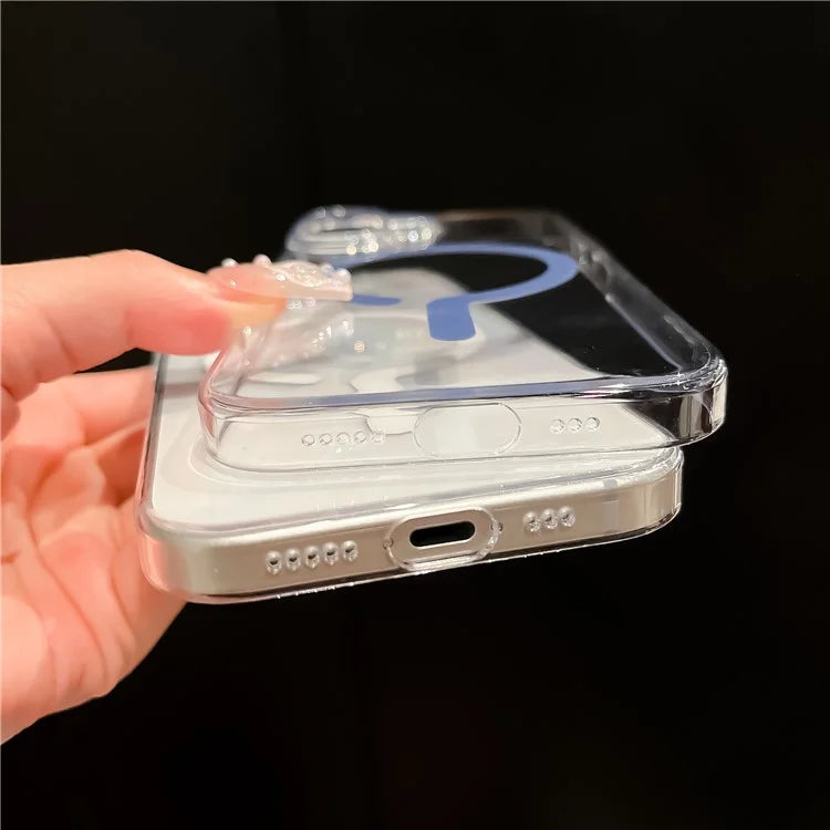 For iPhone 16 Plus Case Compatible with MagSafe Protective TPU+PC Phone Cover