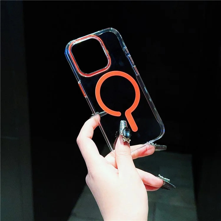 For iPhone 16 Pro Max Case Compatible with MagSafe Protective TPU+PC Phone Cover