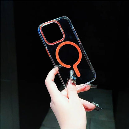 For iPhone 16 Pro Max Case Compatible with MagSafe Protective TPU+PC Phone Cover