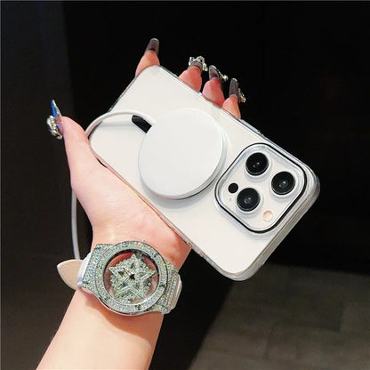 For iPhone 16 Pro Max Case Compatible with MagSafe Protective TPU+PC Phone Cover