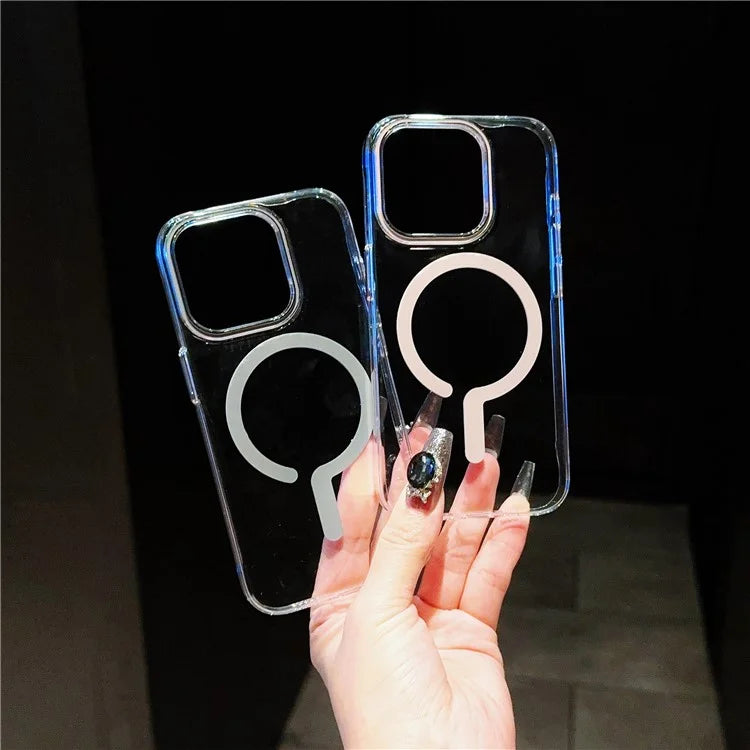 For iPhone 16 Pro Max Case Compatible with MagSafe Protective TPU+PC Phone Cover