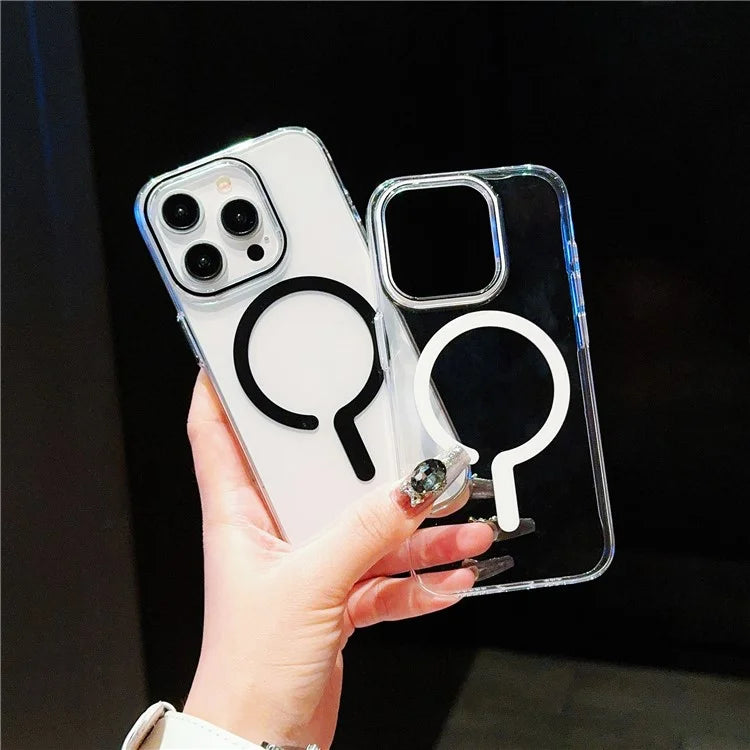 For iPhone 16 Pro Max Case Compatible with MagSafe Protective TPU+PC Phone Cover