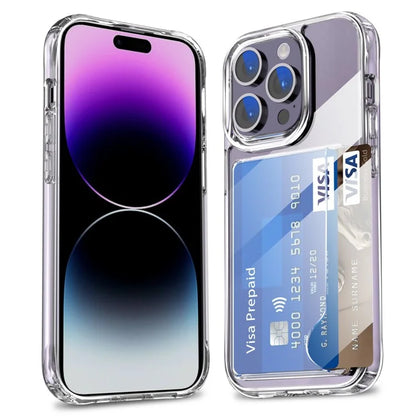 For iPhone 15 Pro Case Protective TPU Phone Cover with Card Holder