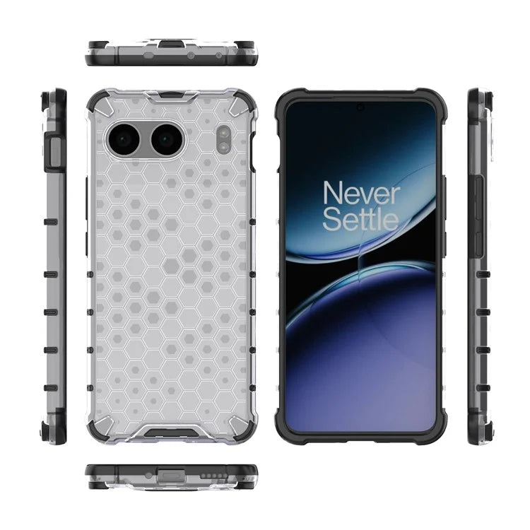 For OnePlus Nord 4 Case PC+TPU Phone Cover Honeycomb Shape
