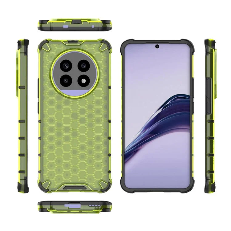 For Realme 13 Pro 5G Case PC+TPU Phone Cover Honeycomb Shape