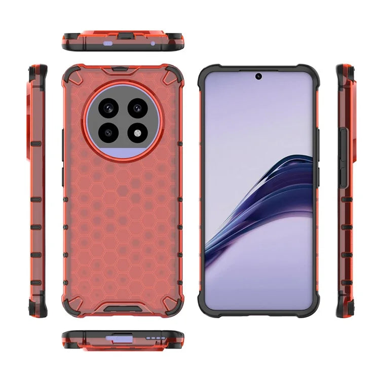 For Realme 13 Pro 5G Case PC+TPU Phone Cover Honeycomb Shape