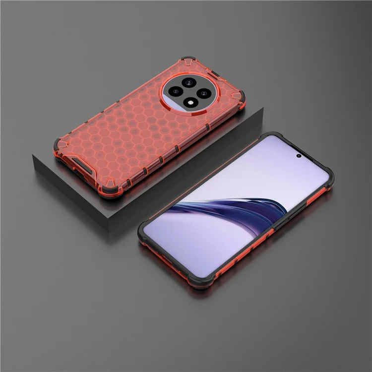 For Realme 13 Pro 5G Case PC+TPU Phone Cover Honeycomb Shape