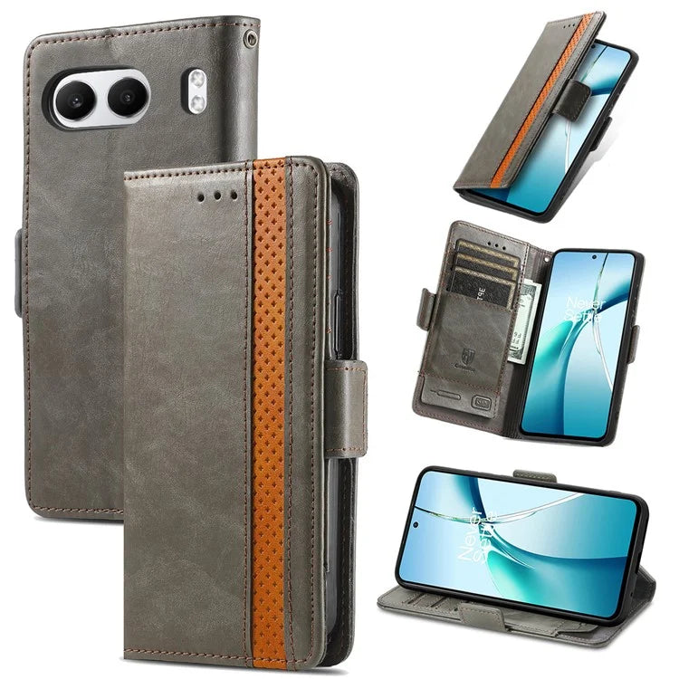 CASENEO 002 Series For OnePlus Nord 4 Case Stand Wallet Splicing PU Leather Cover