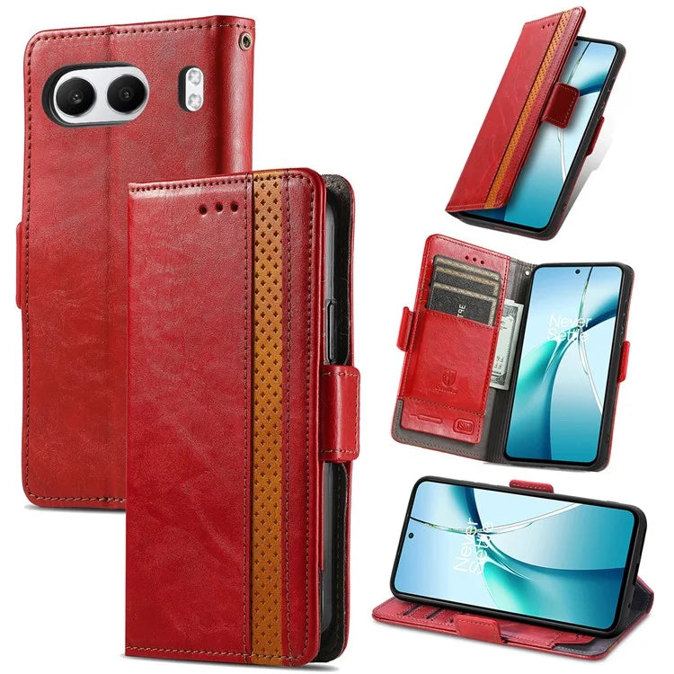 CASENEO 002 Series For OnePlus Nord 4 Case Stand Wallet Splicing PU Leather Cover