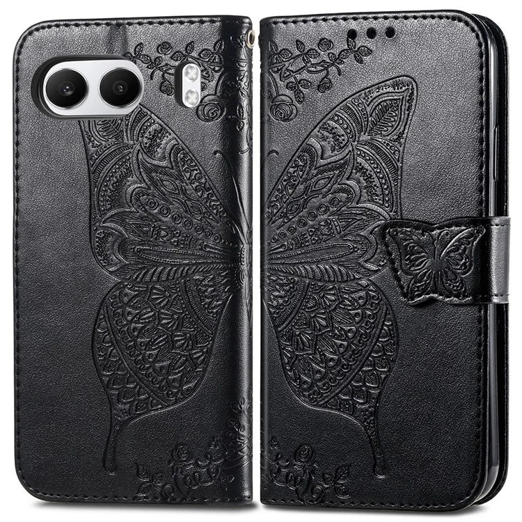 For OnePlus Nord 4 Case PU Leather Wallet Phone Cover Butterfly Pattern