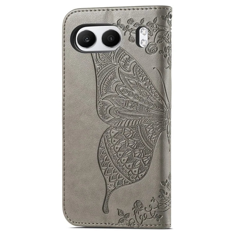 For OnePlus Nord 4 Case PU Leather Wallet Phone Cover Butterfly Pattern