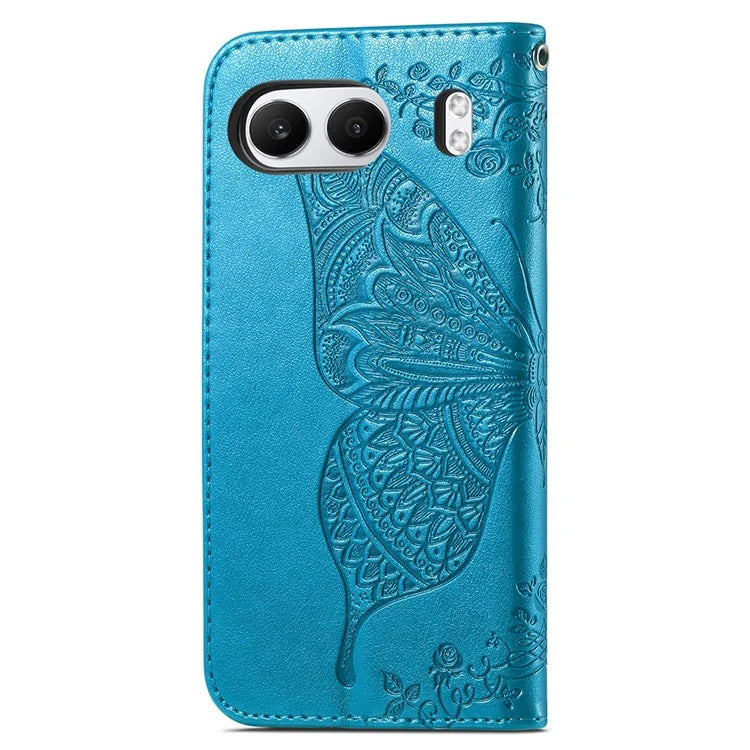 For OnePlus Nord 4 Case PU Leather Wallet Phone Cover Butterfly Pattern