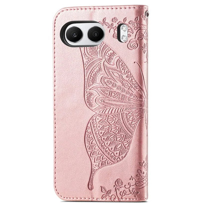 For OnePlus Nord 4 Case PU Leather Wallet Phone Cover Butterfly Pattern
