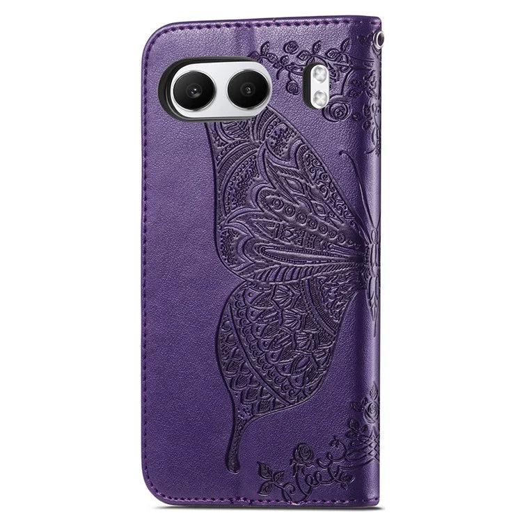 For OnePlus Nord 4 Case PU Leather Wallet Phone Cover Butterfly Pattern