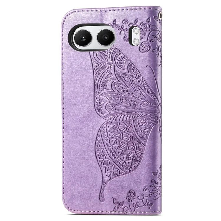 For OnePlus Nord 4 Case PU Leather Wallet Phone Cover Butterfly Pattern