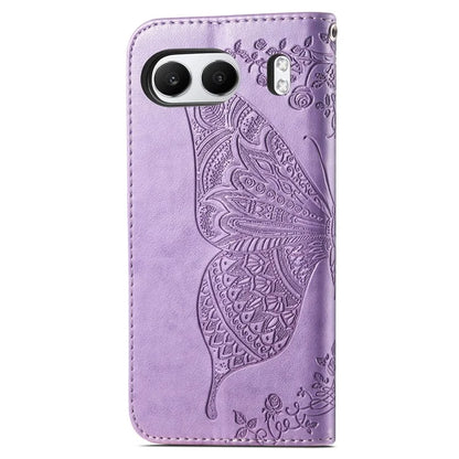 For OnePlus Nord 4 Case PU Leather Wallet Phone Cover Butterfly Pattern