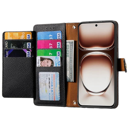 For OnePlus Nord 4 Case RFID Blocking Zipper Pocket Leather Wallet Phone Cover