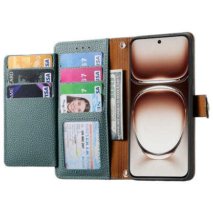For OnePlus Nord 4 Case RFID Blocking Zipper Pocket Leather Wallet Phone Cover