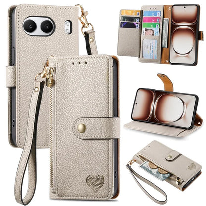 For OnePlus Nord 4 Case RFID Blocking Zipper Pocket Leather Wallet Phone Cover
