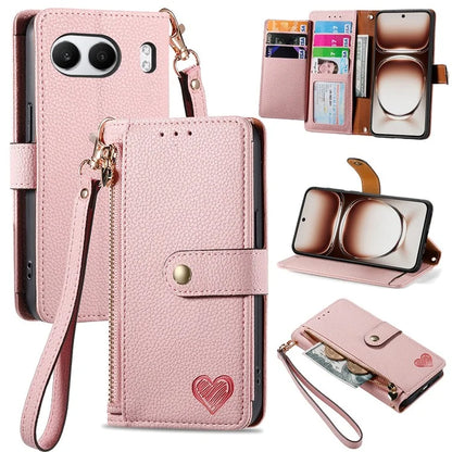 For OnePlus Nord 4 Case RFID Blocking Zipper Pocket Leather Wallet Phone Cover