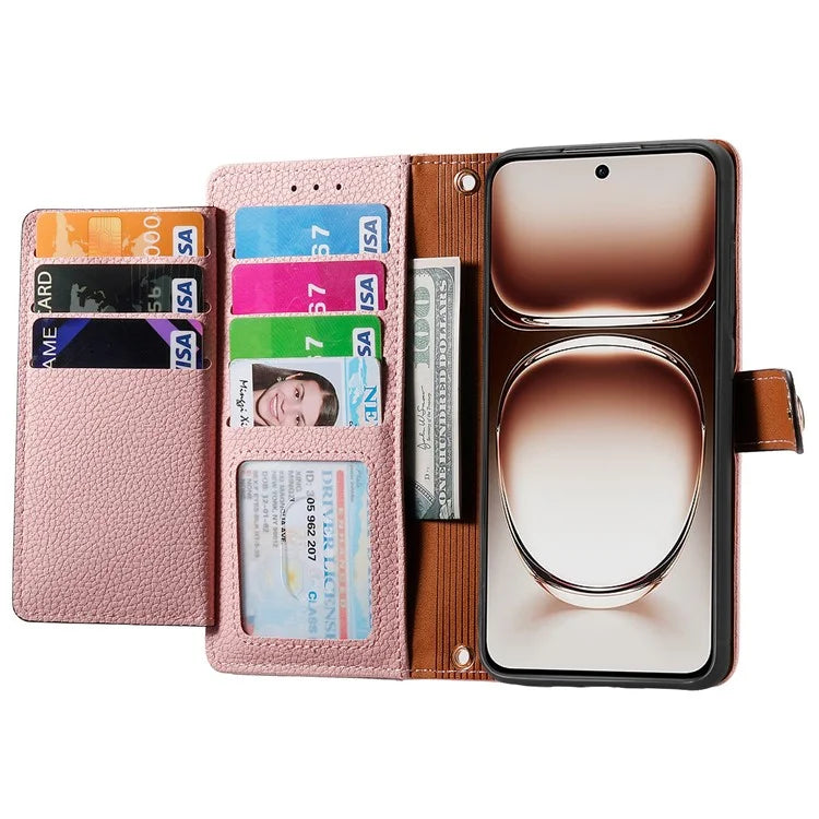 For OnePlus Nord 4 Case RFID Blocking Zipper Pocket Leather Wallet Phone Cover