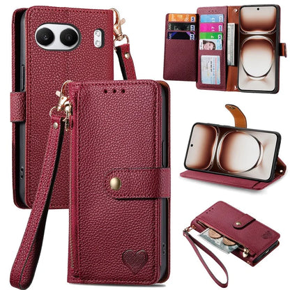 For OnePlus Nord 4 Case RFID Blocking Zipper Pocket Leather Wallet Phone Cover