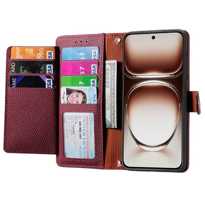 For OnePlus Nord 4 Case RFID Blocking Zipper Pocket Leather Wallet Phone Cover