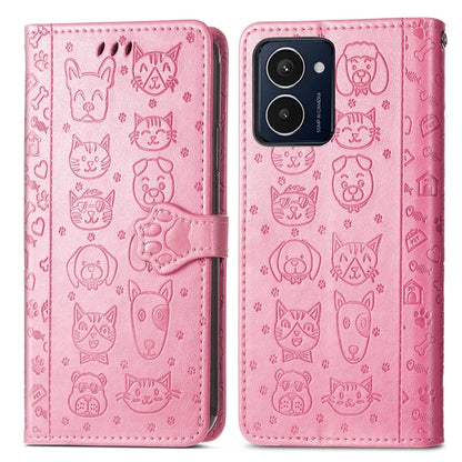 For HMD Pulse Pro Case Leather Wallet Flip Phone Cover Cute Cat Dog Pattern