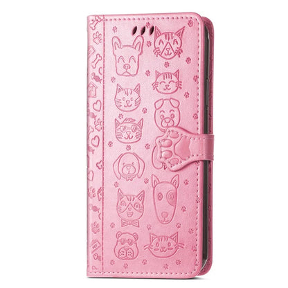 For HMD Pulse Pro Case Leather Wallet Flip Phone Cover Cute Cat Dog Pattern