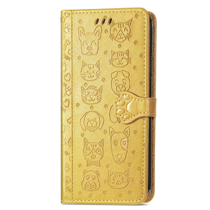 For HMD Pulse Pro Case Leather Wallet Flip Phone Cover Cute Cat Dog Pattern
