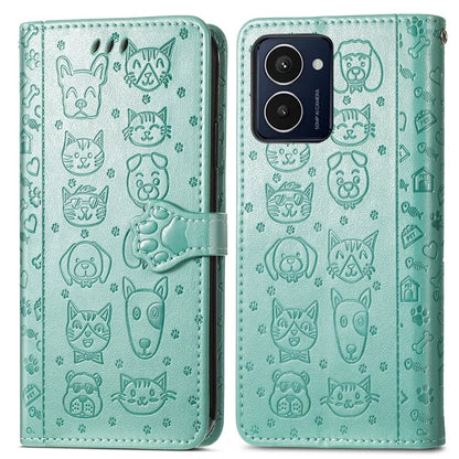 For HMD Pulse Pro Case Leather Wallet Flip Phone Cover Cute Cat Dog Pattern