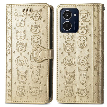 For HMD Pulse Pro Case Leather Wallet Flip Phone Cover Cute Cat Dog Pattern