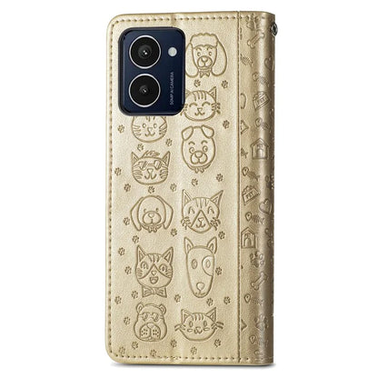 For HMD Pulse Pro Case Leather Wallet Flip Phone Cover Cute Cat Dog Pattern