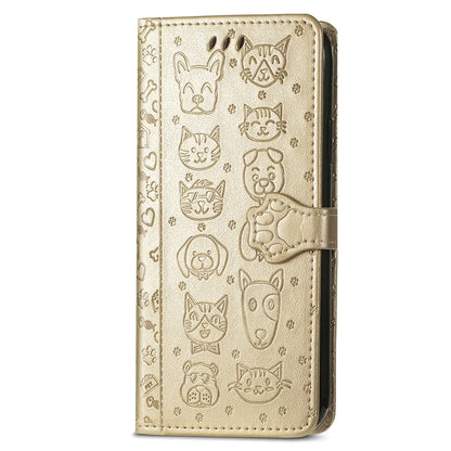 For HMD Pulse Pro Case Leather Wallet Flip Phone Cover Cute Cat Dog Pattern
