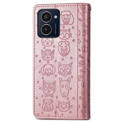 For HMD Pulse Pro Case Leather Wallet Flip Phone Cover Cute Cat Dog Pattern