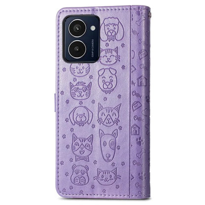 For HMD Pulse Pro Case Leather Wallet Flip Phone Cover Cute Cat Dog Pattern
